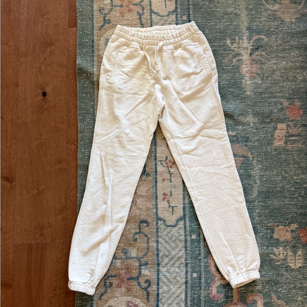 AIME LEON DORE Sweatpants in Cream | Size XS | NWOT